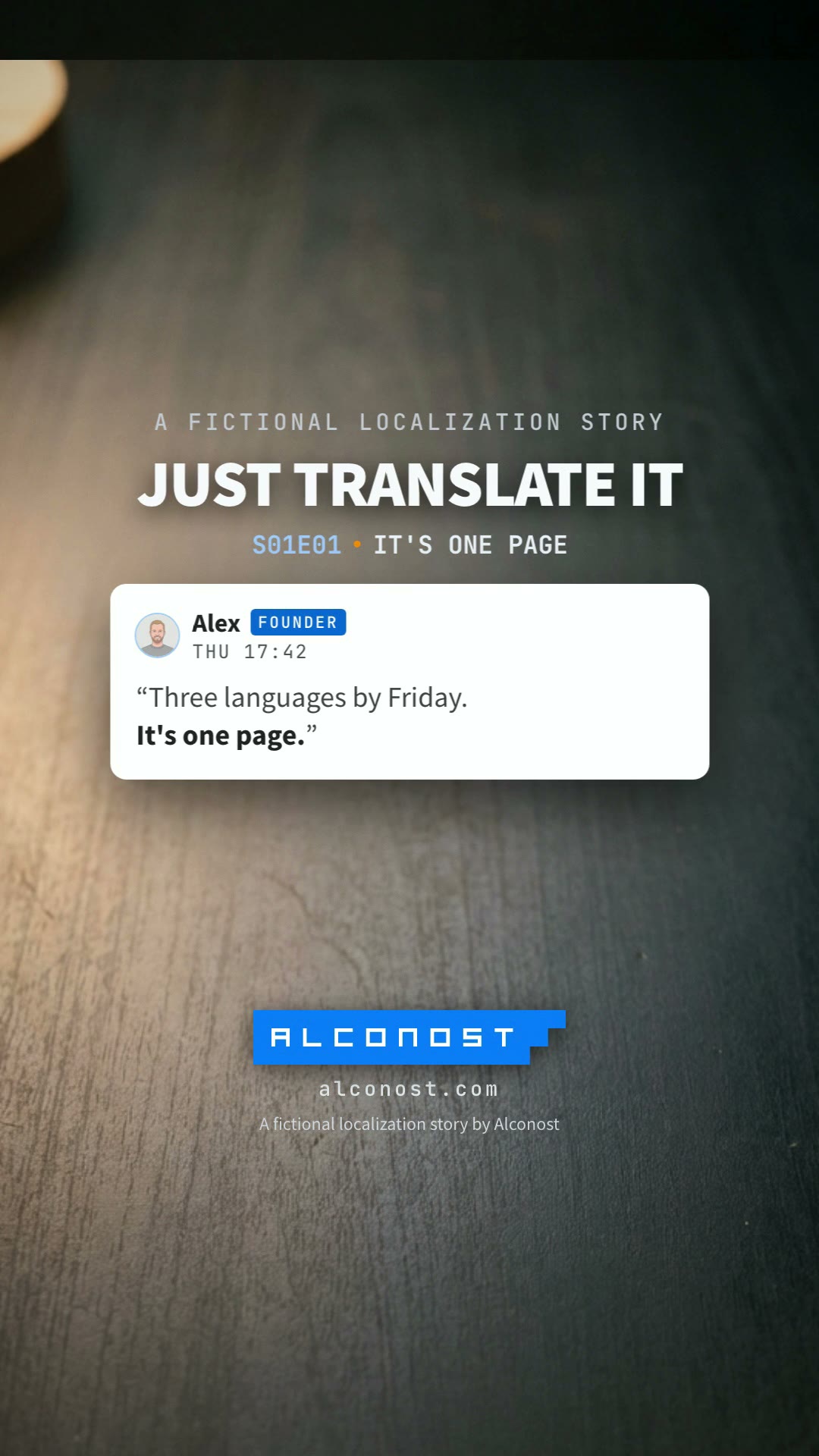 Just Translate It 9:16 vaizdo įrašas, sukurtas Alconost Studio