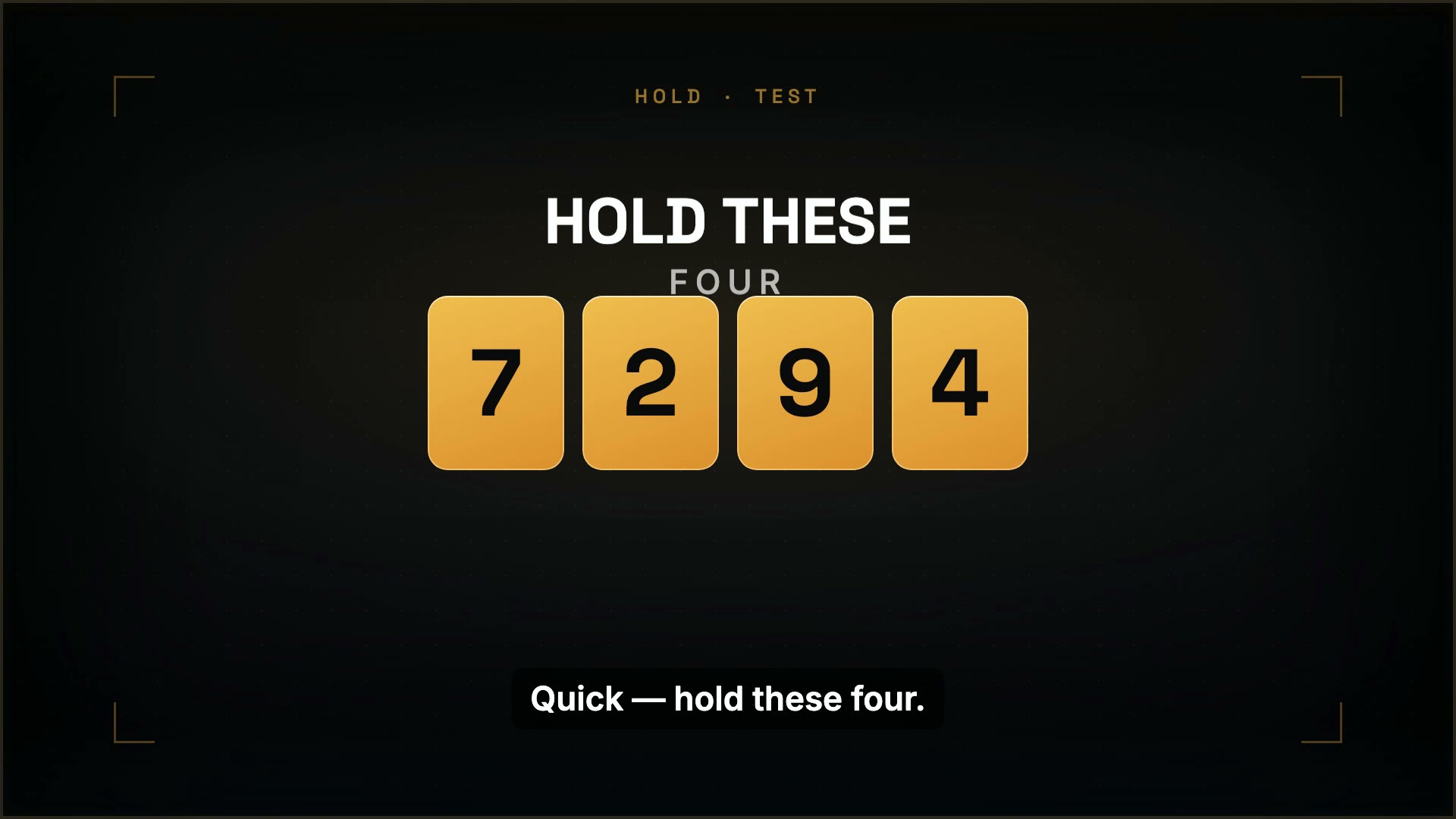 Working Memory Test 16:9 video made by Alconost Studio